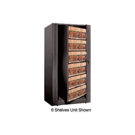 DATUM FILING SYSTEMS Rotary File Cabinet Starter Unit, Legal, 1 Shelves, Black XLG-S2-T25